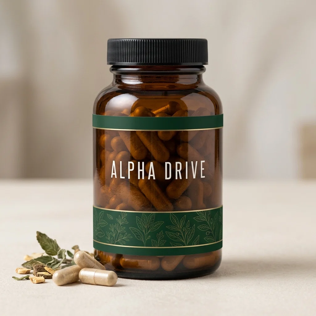 Witte pot Alpha Drive voedingssupplement voor mannen